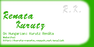 renata kurutz business card