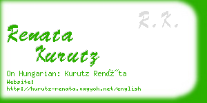 renata kurutz business card